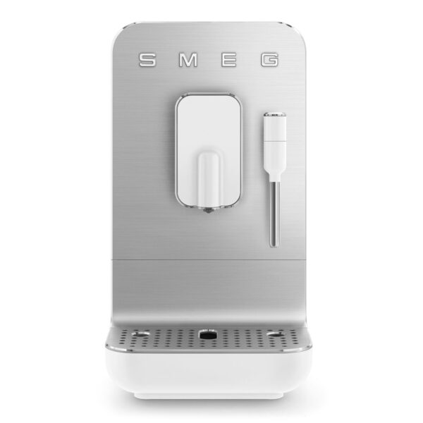 Smeg Retro Style Automatic Bean to Cup Coffee Machine with Milk Frother – White