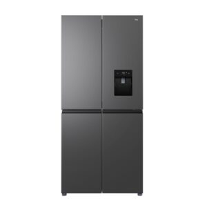 466 Litre Four Door American Fridge Freezer with Water Dispenser – Dark Silver