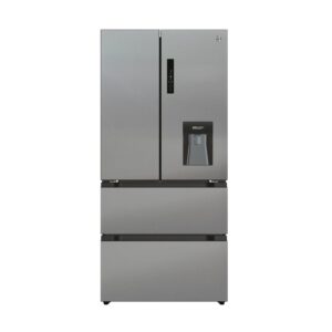 H-FRIDGE 700 MAXI 432 Litre French Style American Fridge Freezer – Silver